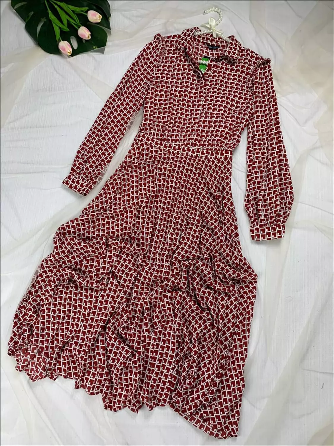 Long crepe blesseh dress from Splash   Size 6 to 45:53 k    image