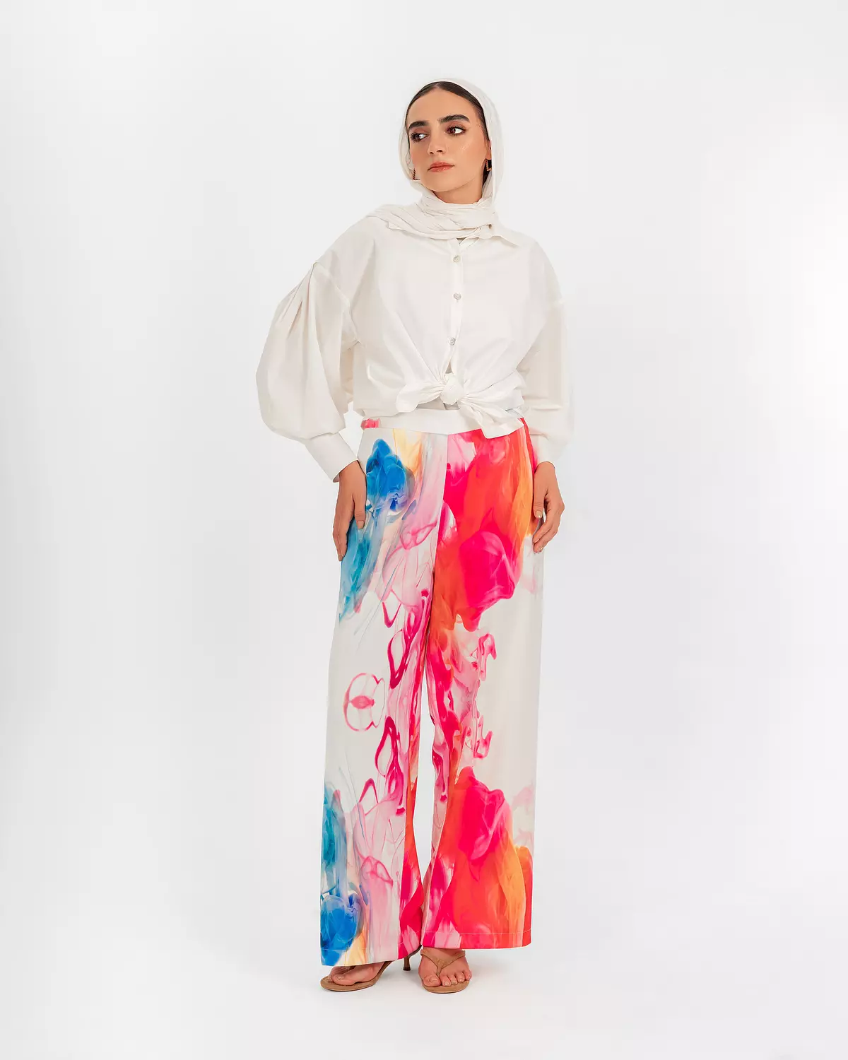 Fuchia Multi Pants 3