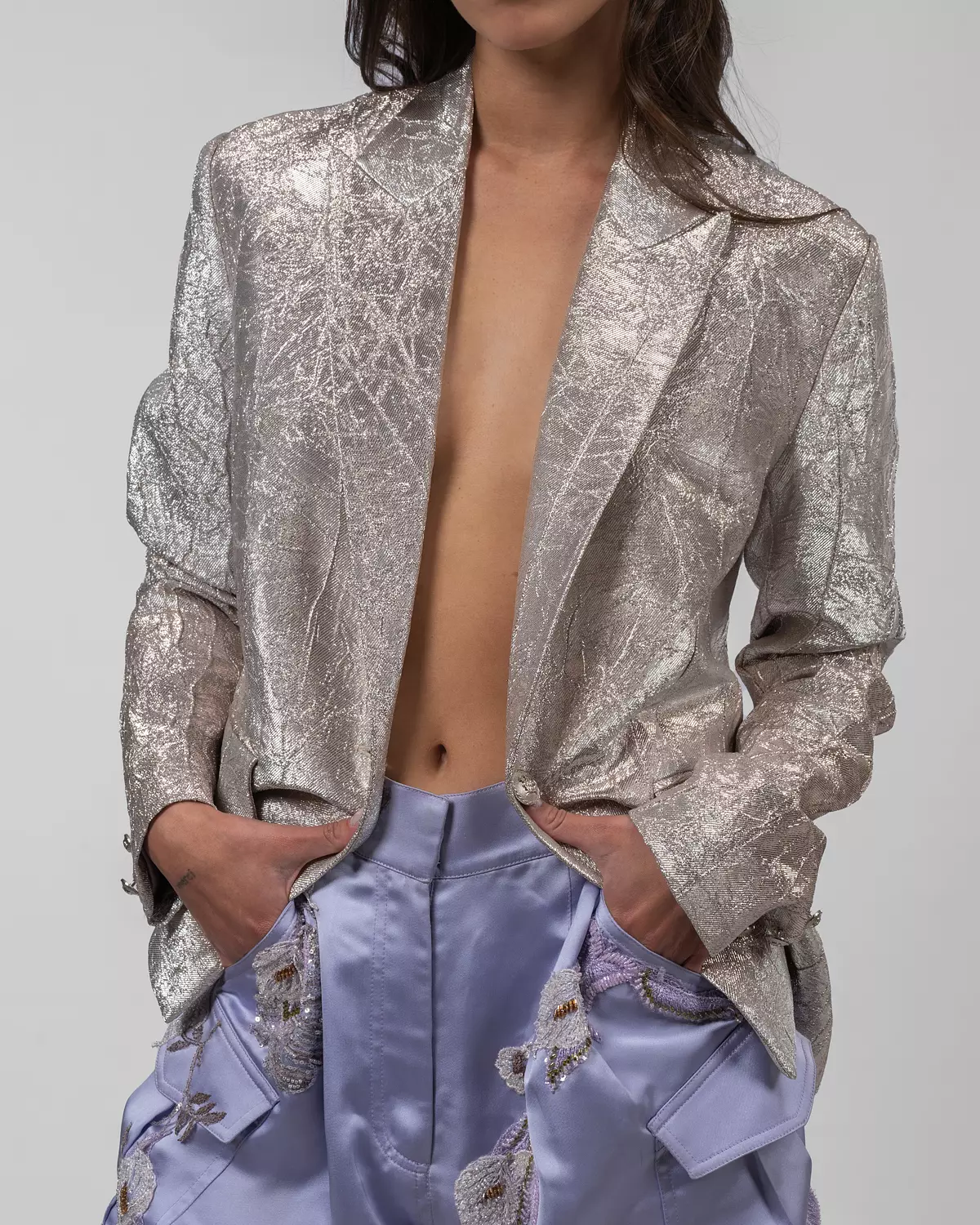 Shimmery Silver Blazer  image
