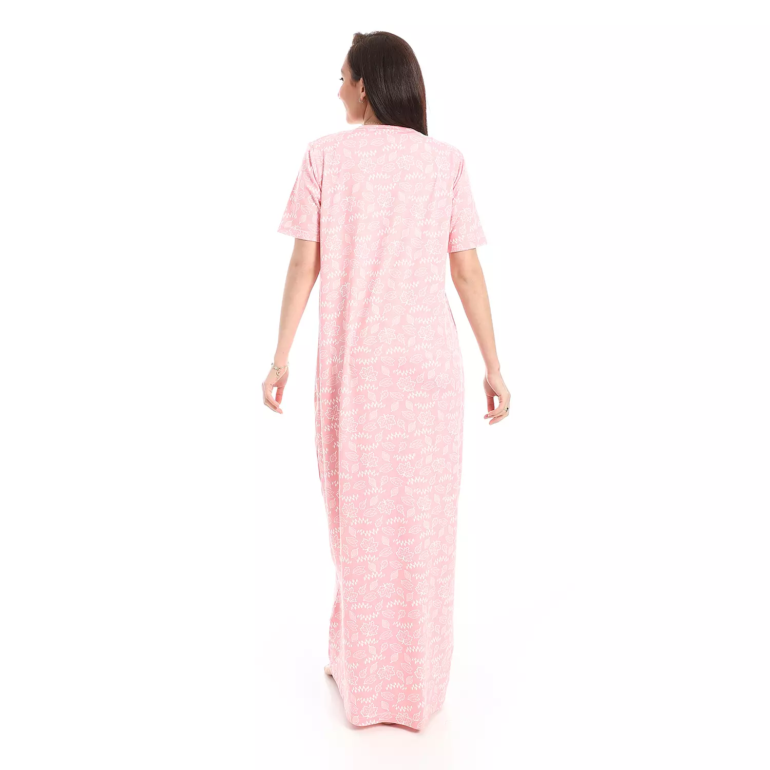 Nightgown Big Leaves Pattern - 2488 - Rose 3
