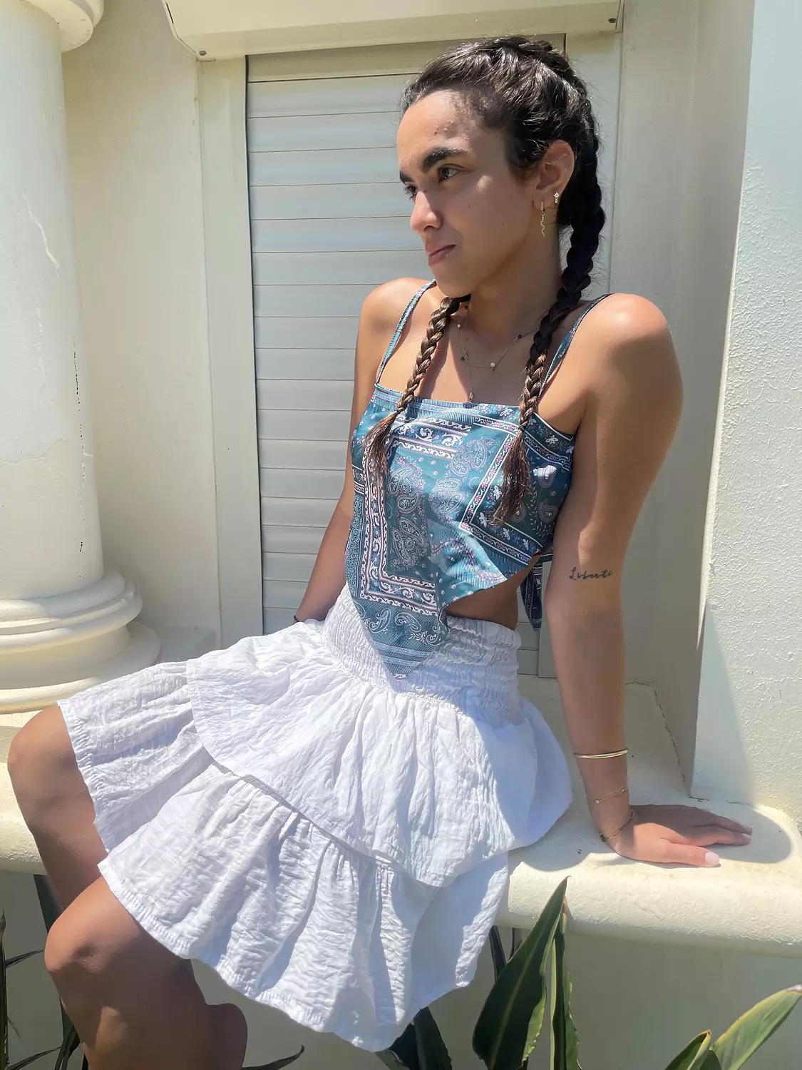 Scarf Top - Teal image