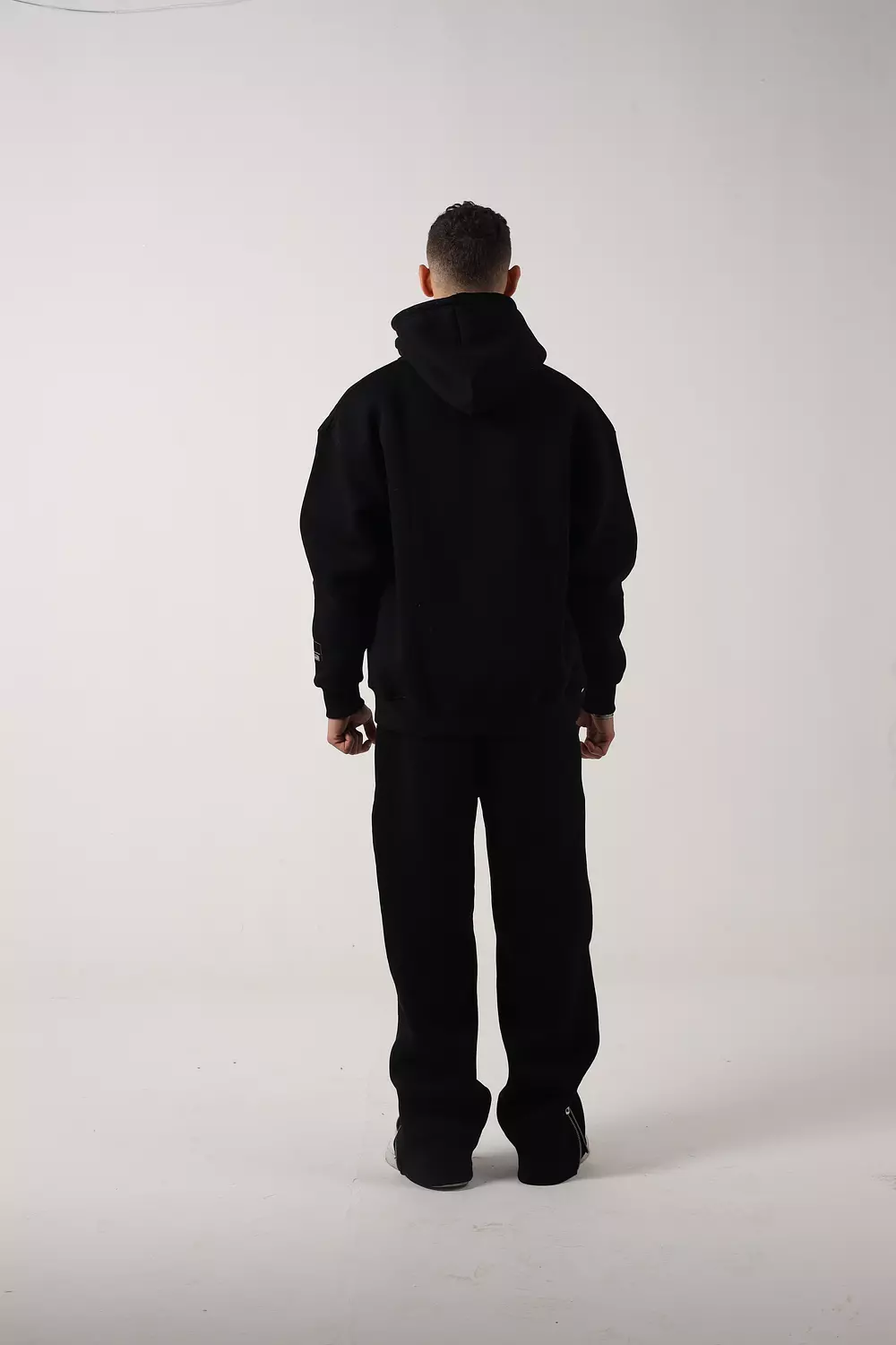 Black Blue  Embroidery Hoodie 2