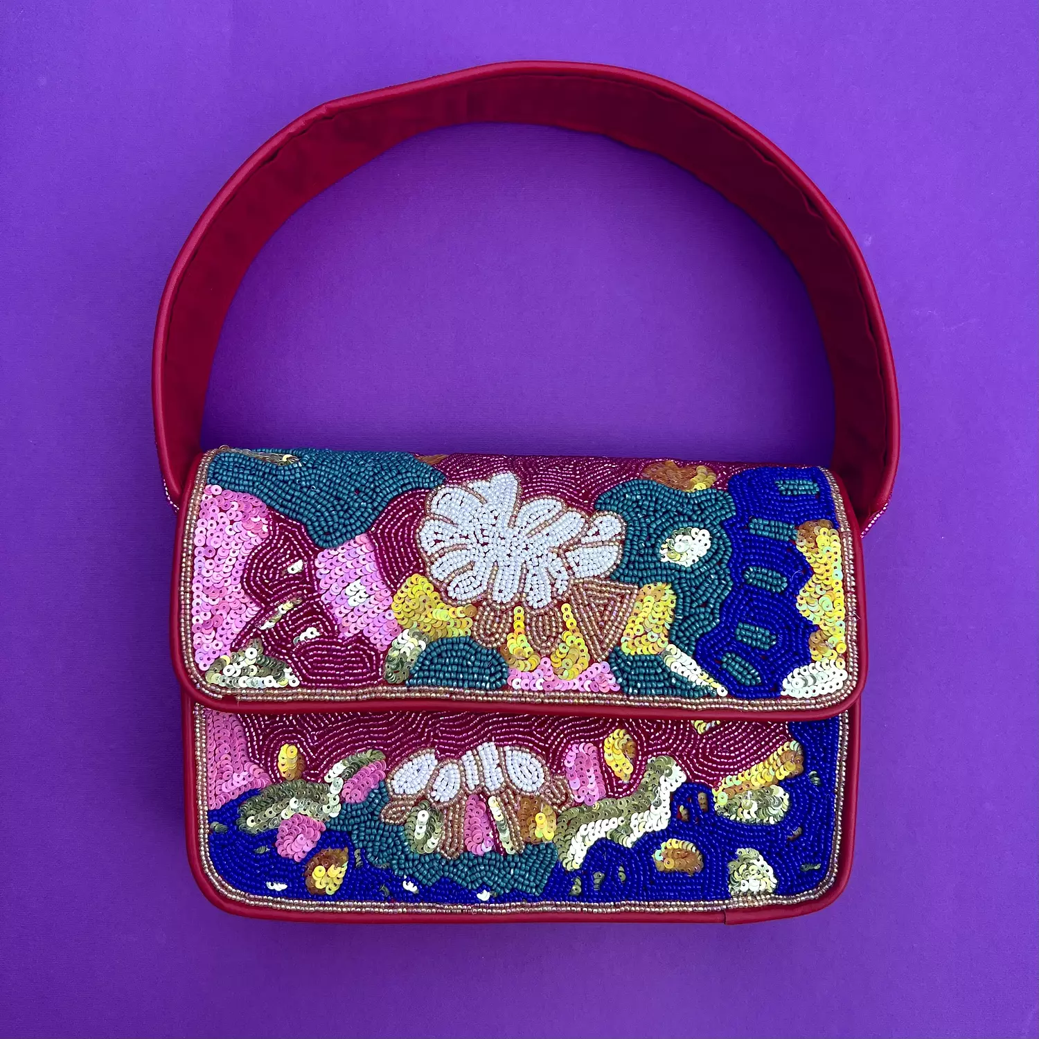 Full Bloom Beaded Shoulder bag  image