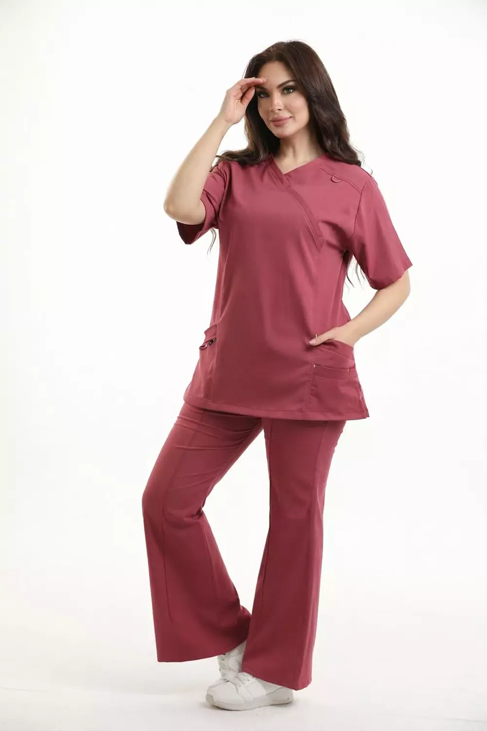 Maroon New Flexi Scrub 5