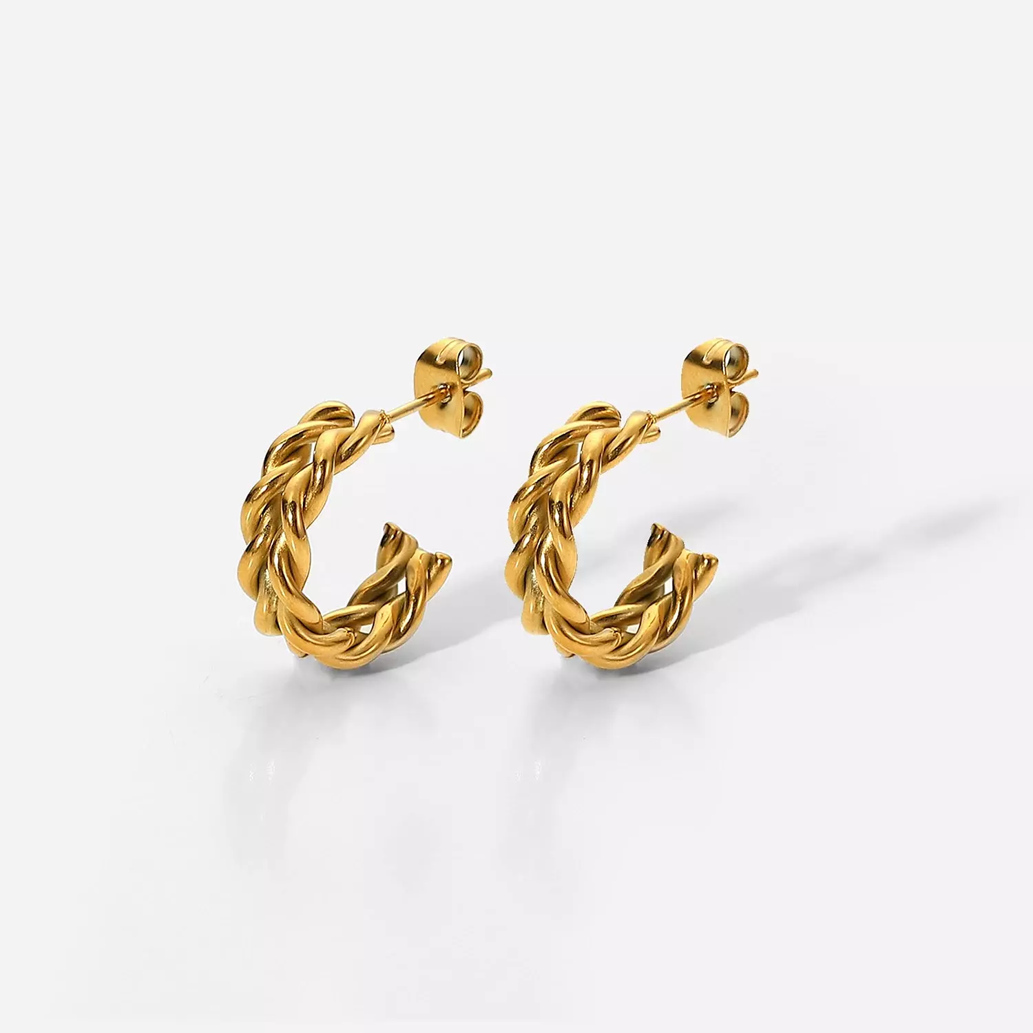 Twisted hoop earrings 2