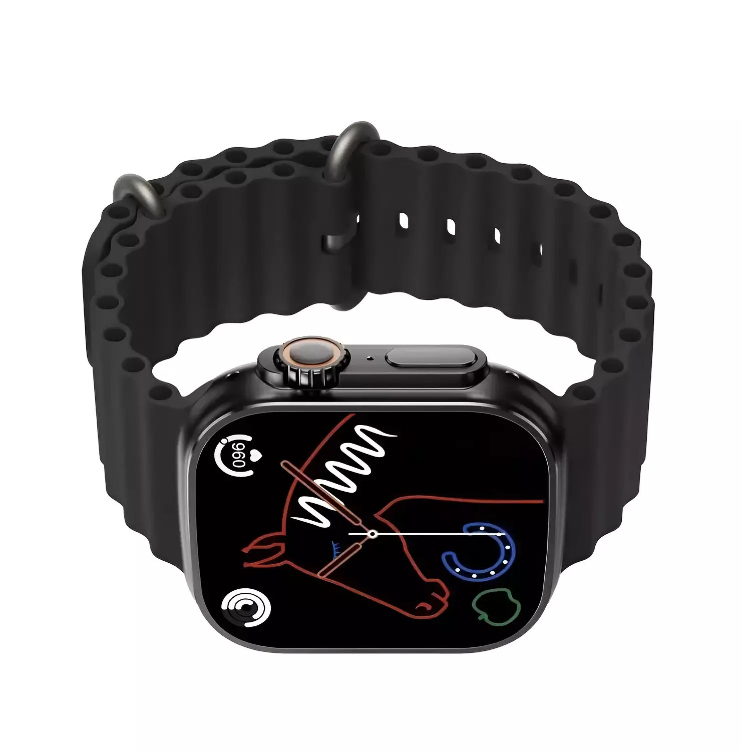 Multifunctional Smart Watch with 2.0-inch Large Screen - Inkax SW-08UZ - Black 2