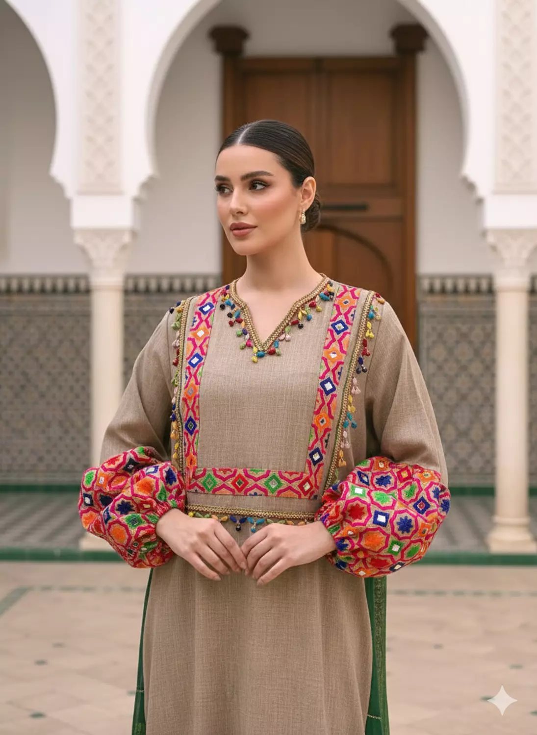 Embroidery kaftan 1 3