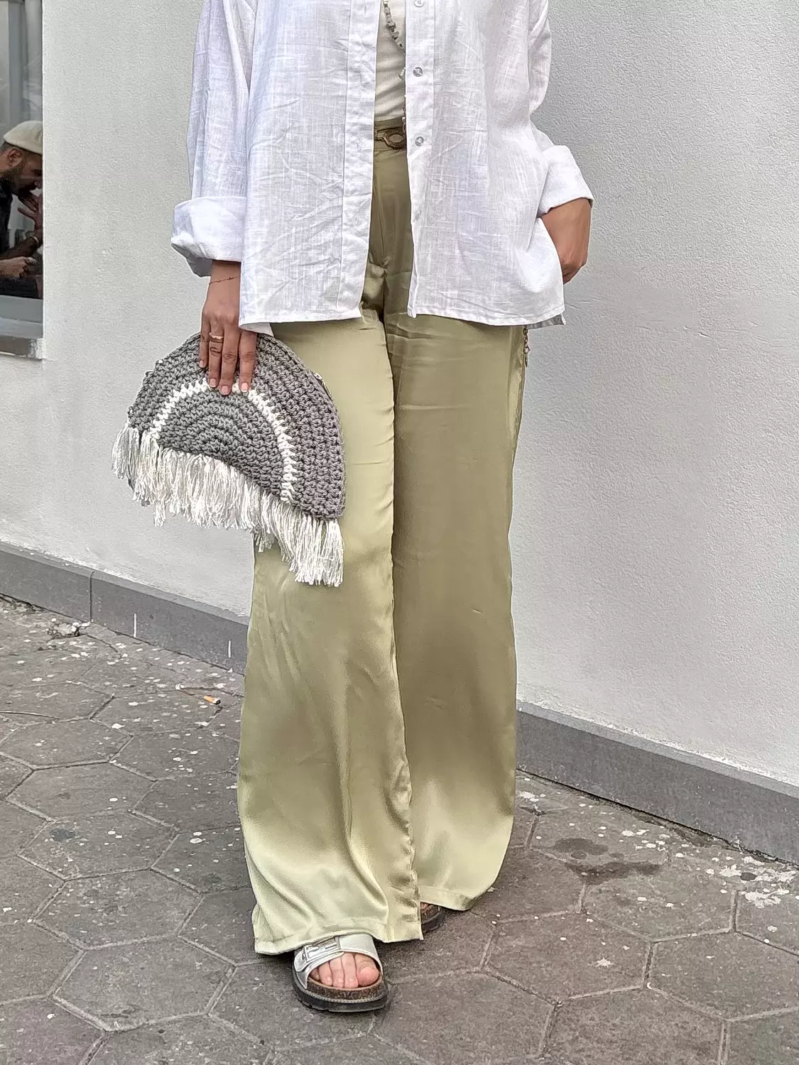 Satin pants hover image