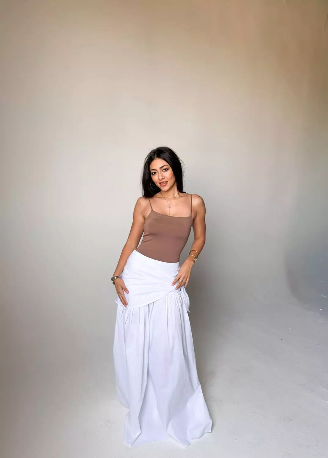 Scarf-Wrapped Skirt 10