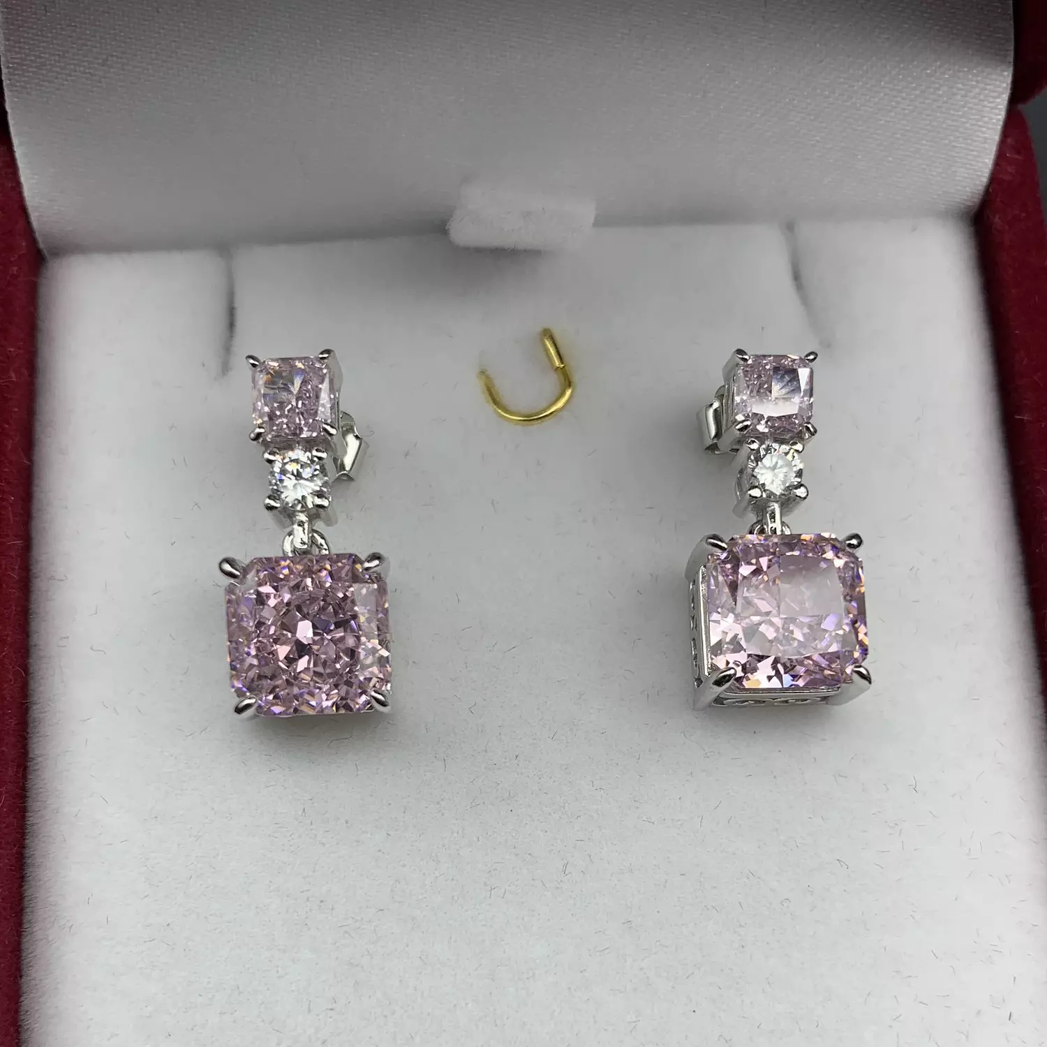 Crystal pink earring image
