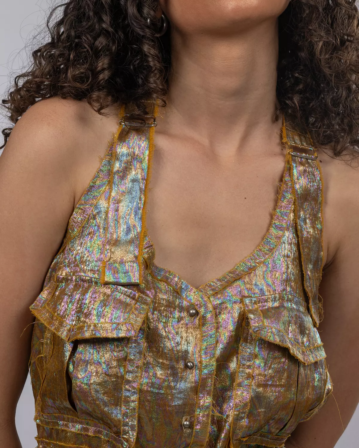 Multicolor Shimmery Jumpsuit 7