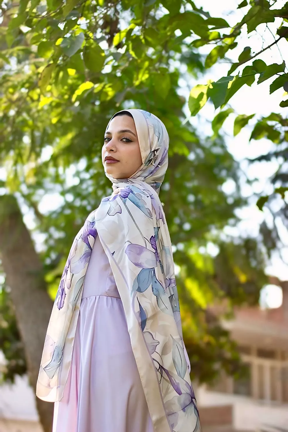 Lavender lace in satin  6