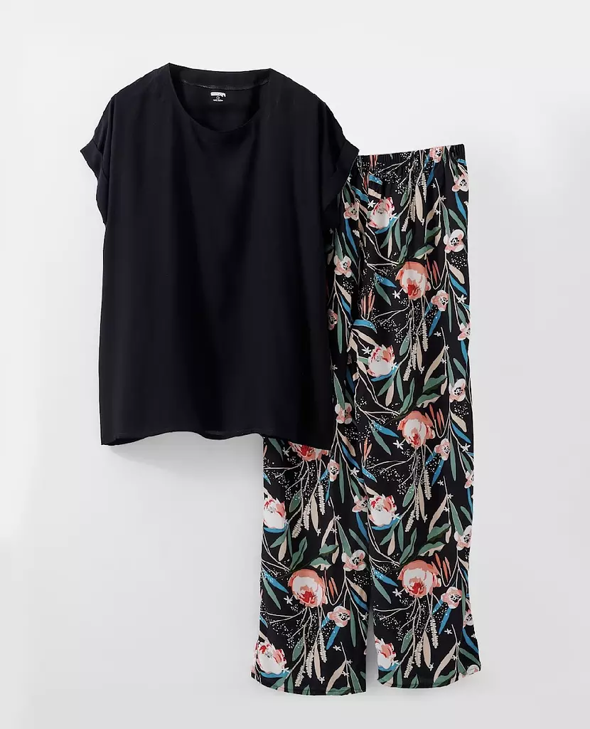 Cotton floral pijama