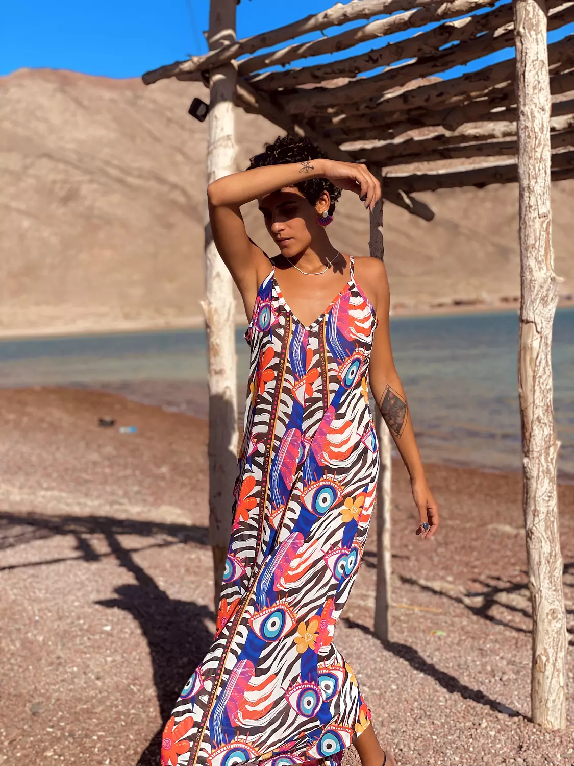 BlueEye Zebra mix jumpsuit  1