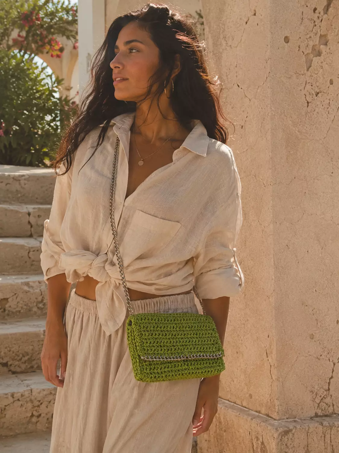 Raffia Chain Clutch 2