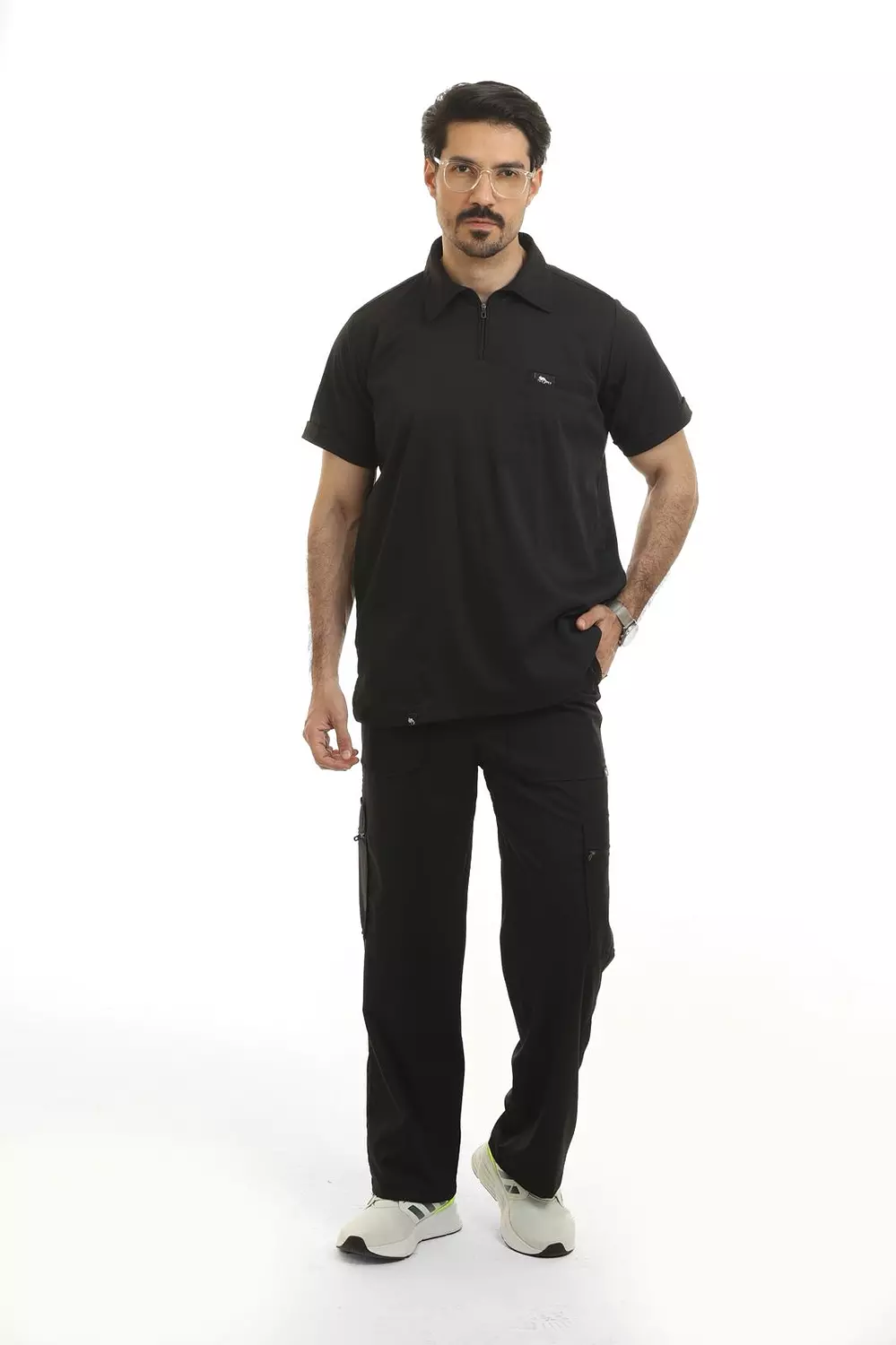 Black Polo Scrub 2