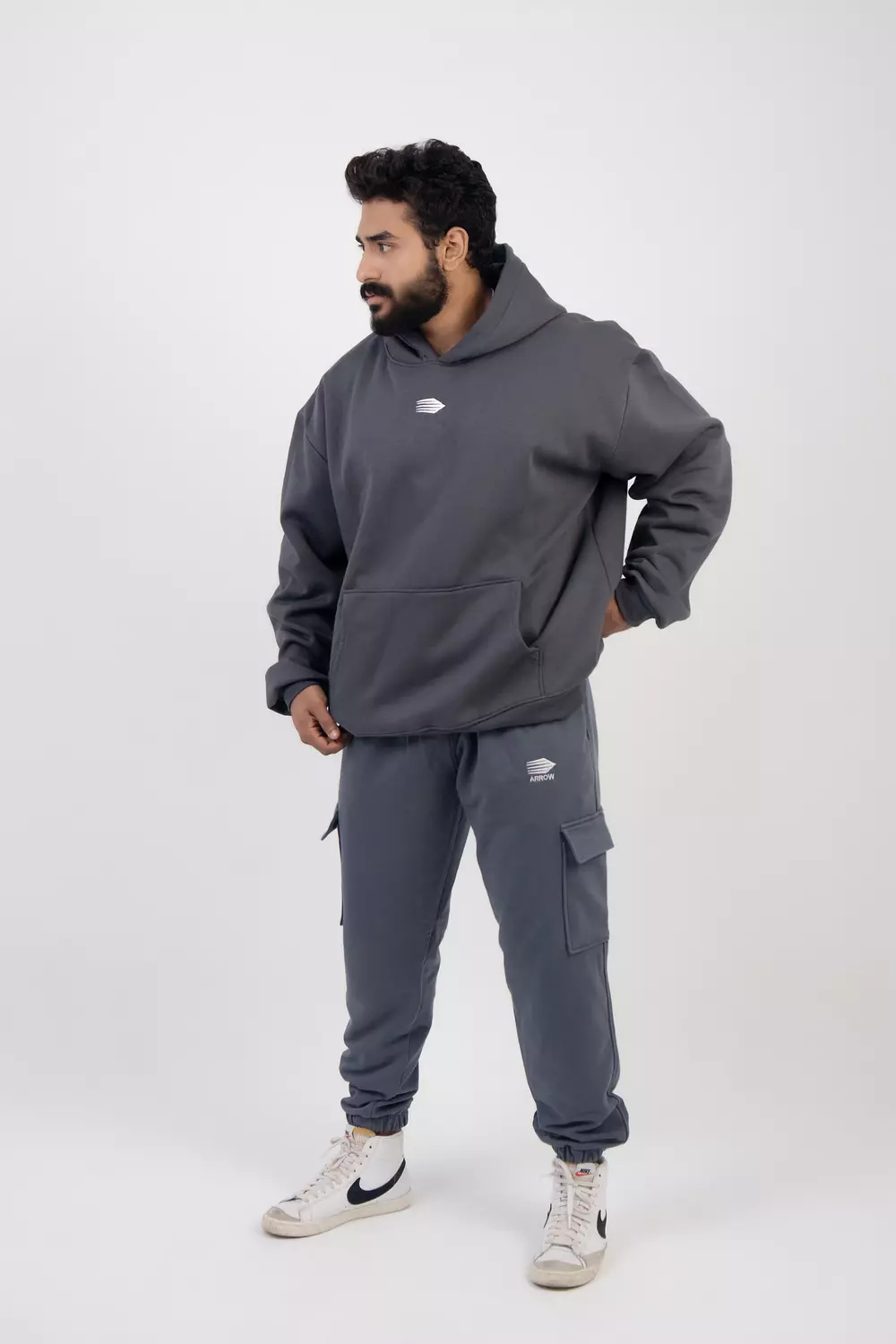 oversized Hoodie Charcoal  image