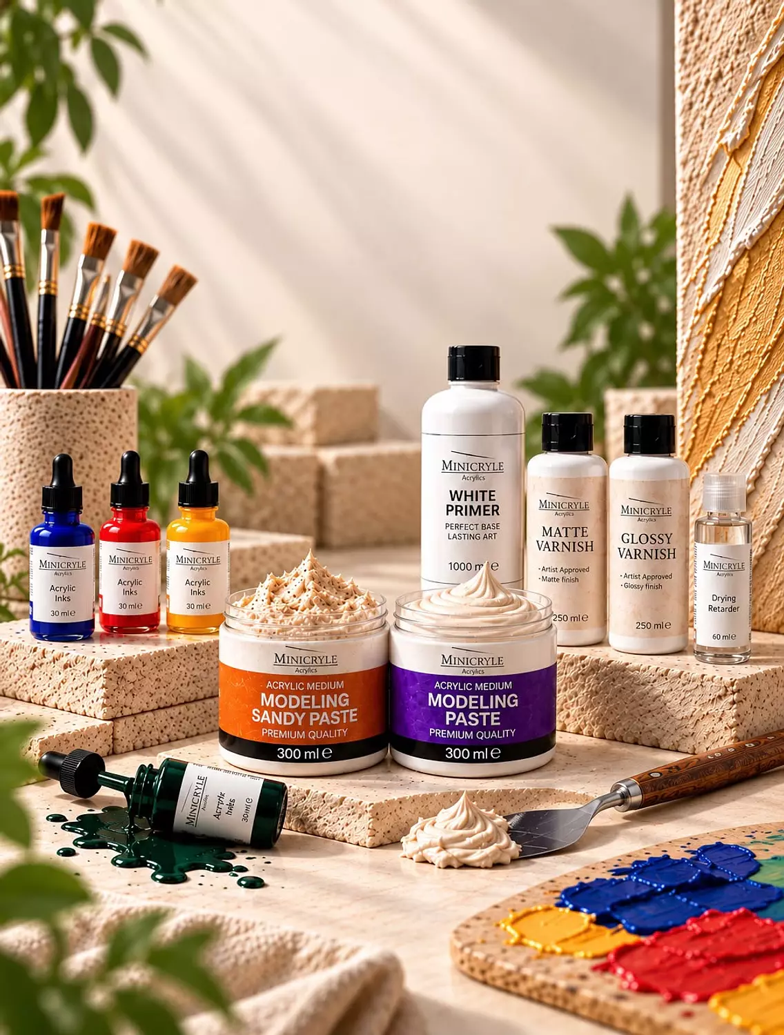 <p style="text-align: center">Art materials</p>