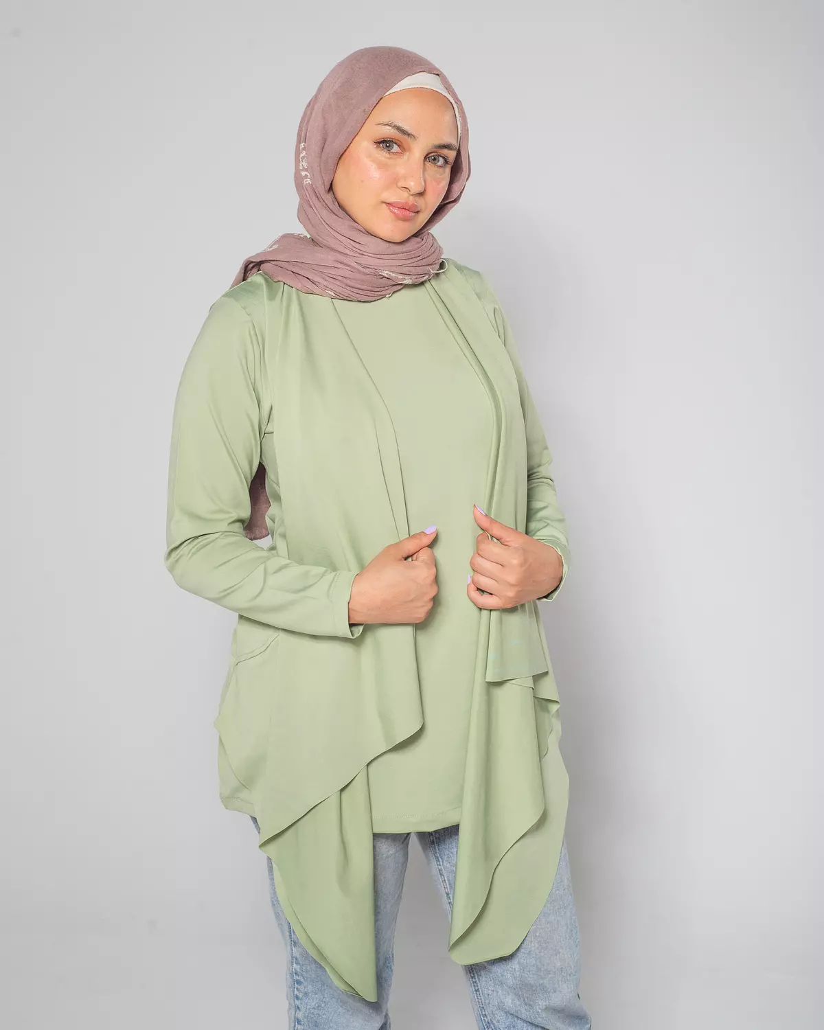 Drift lines top (mint) 2