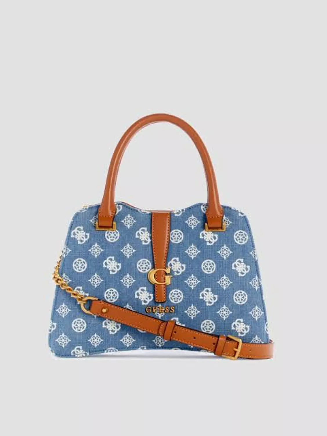 Destiny Satchel – Cognac with Gold Accents hover image