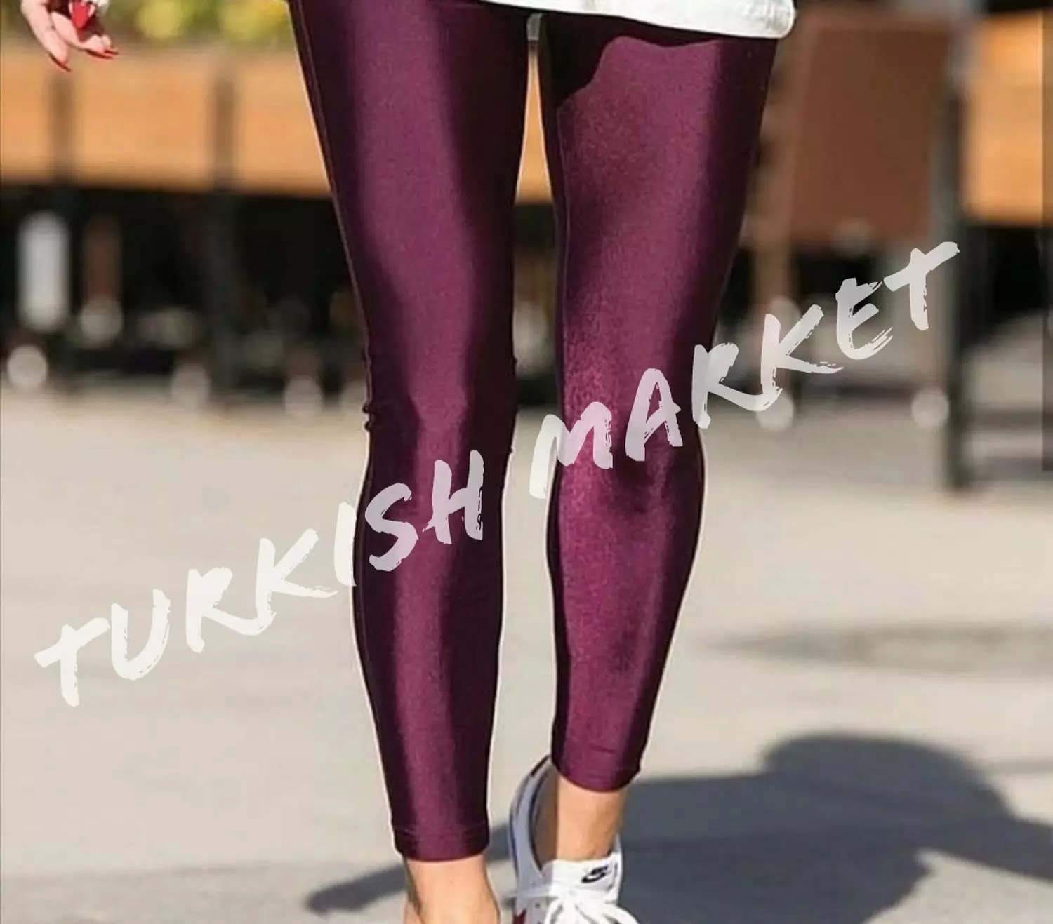 Aubergine Metallic Legging  image