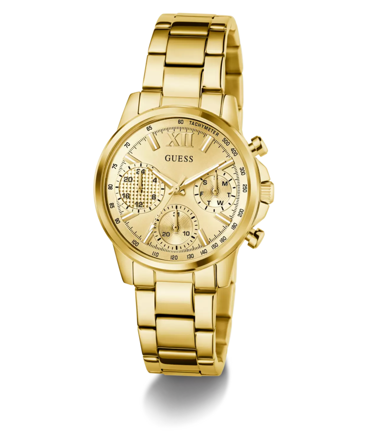 GUESS Ladies Gold Tone Multi-function Watch 3