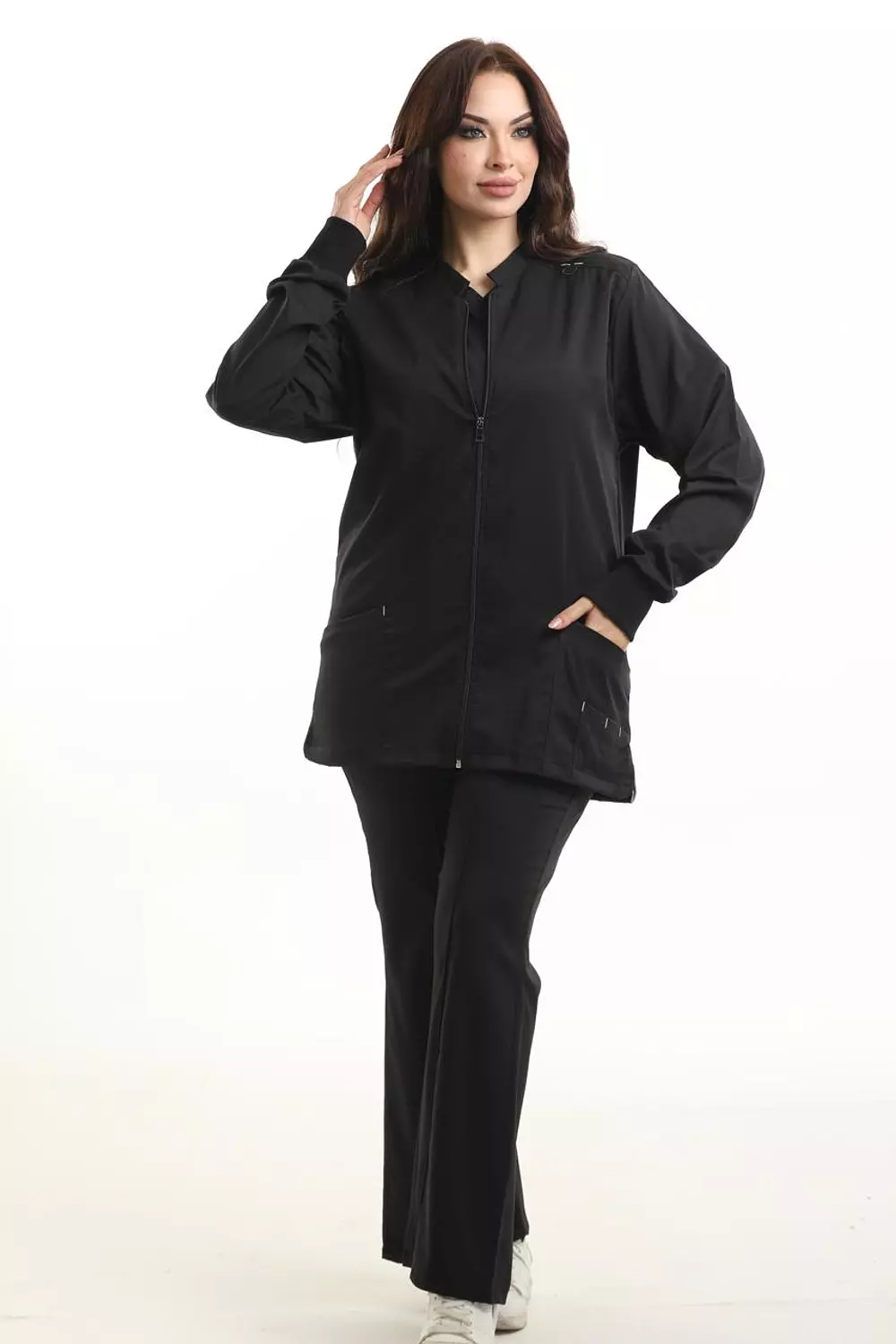 Black New Flexi Lab Coat 6