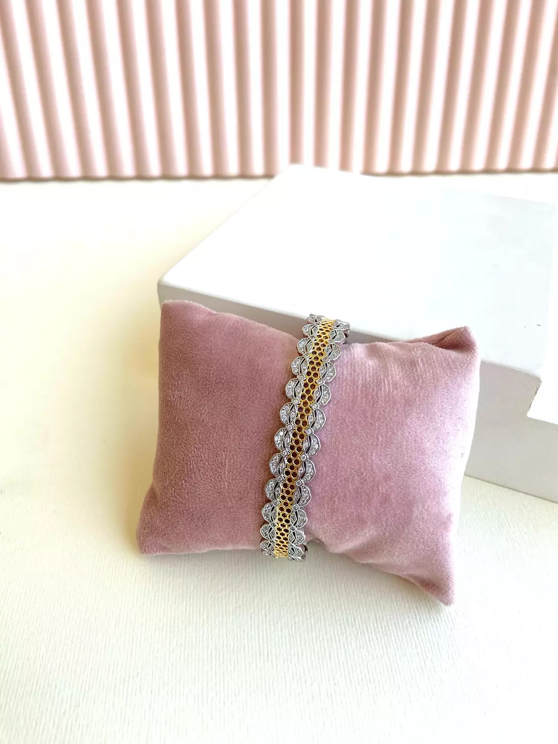 Gold whisper bangle 1