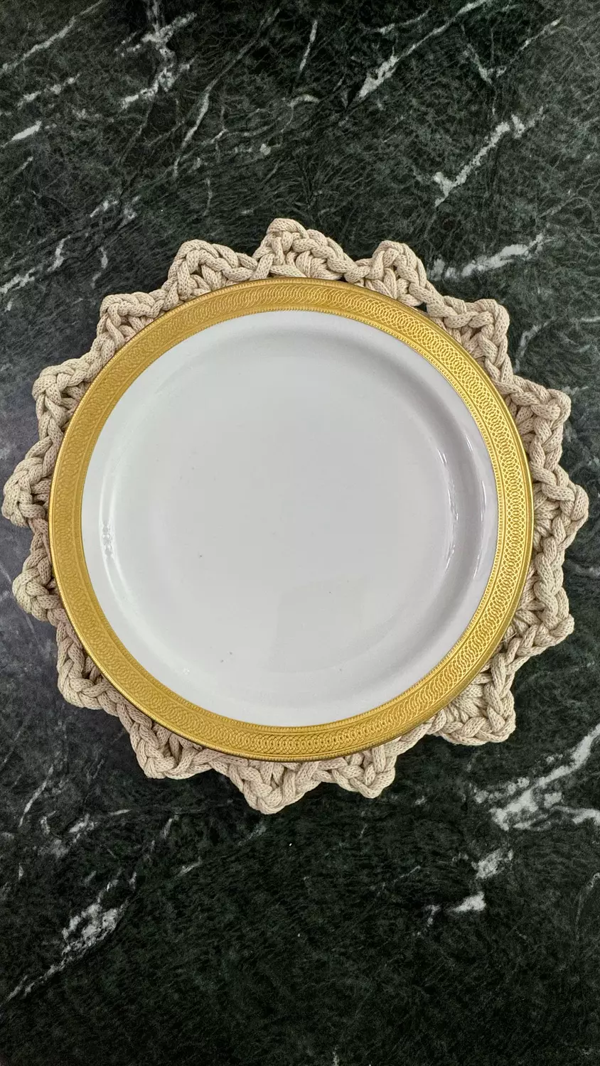 Woven Elegance Coaster Set 3