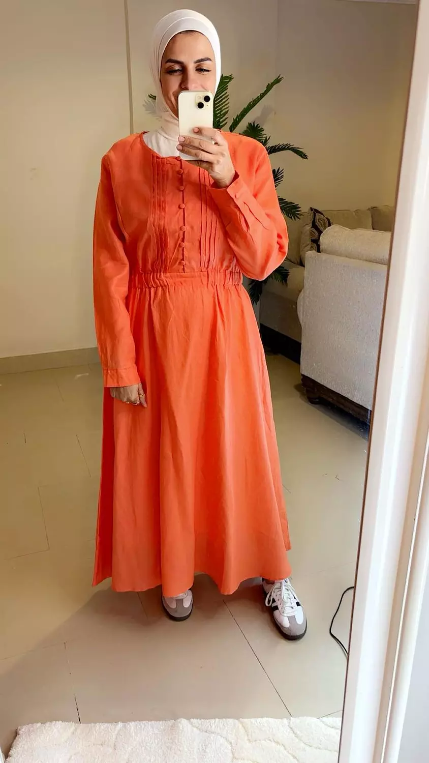 Rose Linen Dress 1