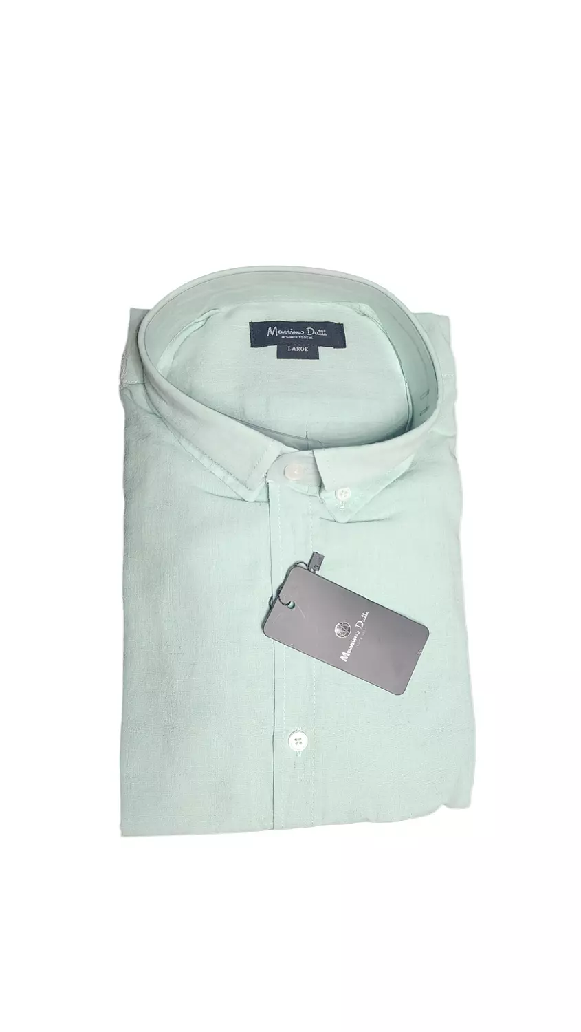 Massimo Dutti linen mint hover image