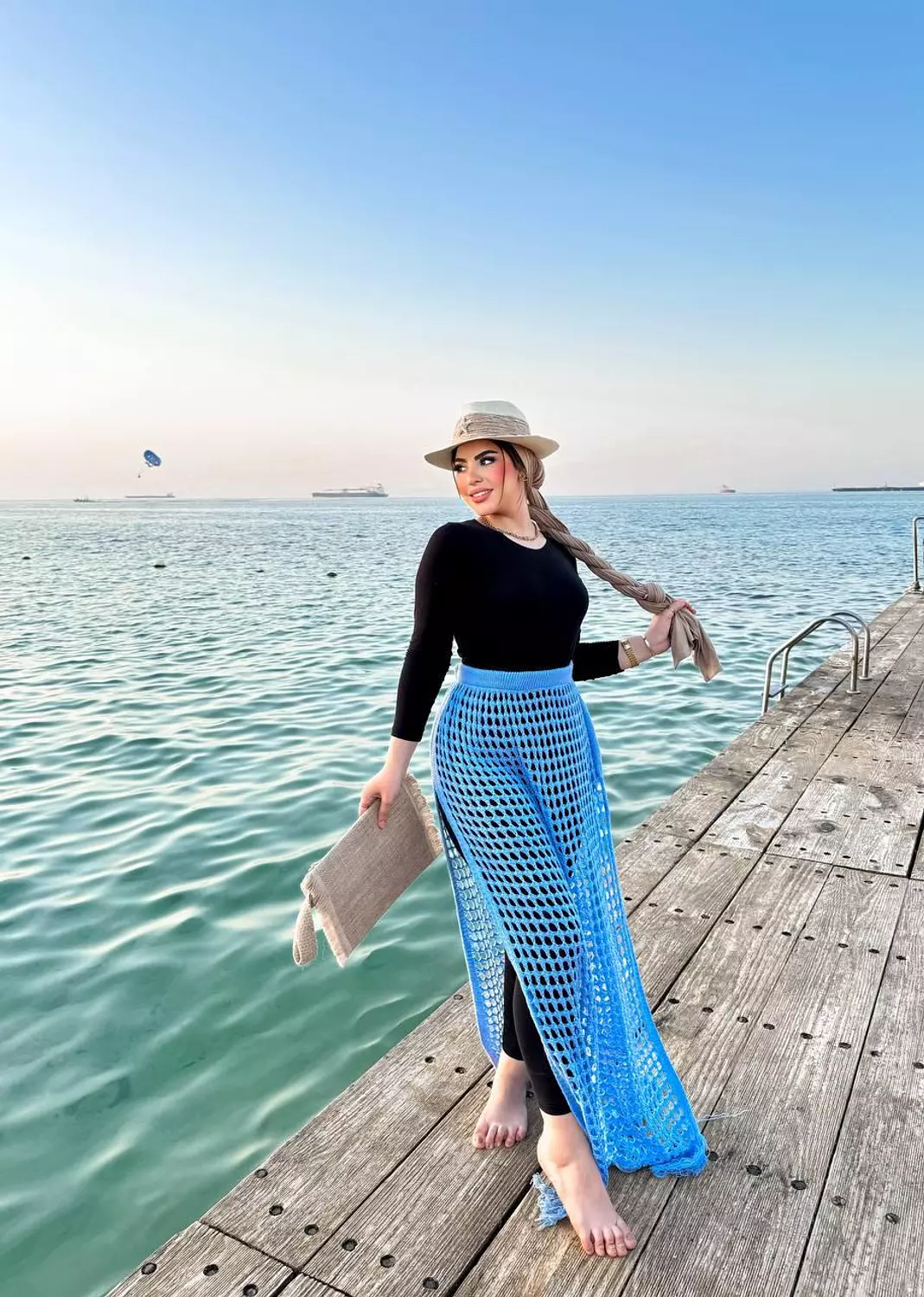 Mesh tricot skirt 9