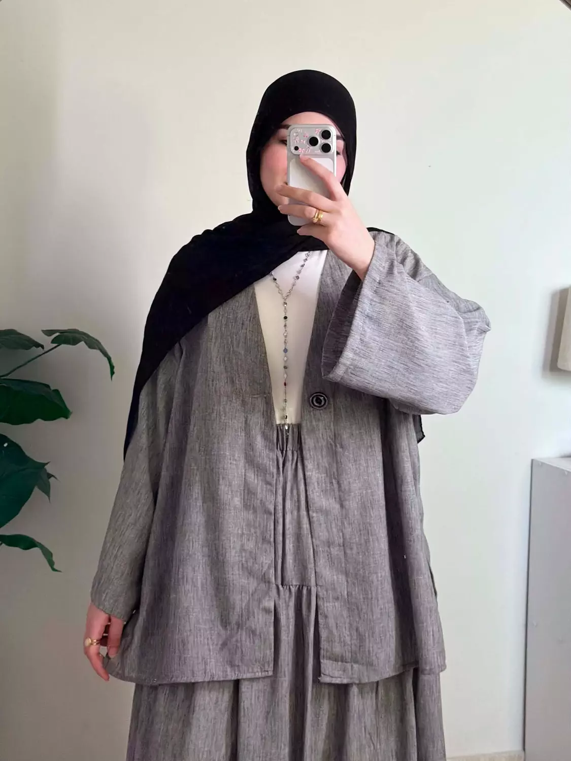 Everyday Belted Blouse 🩷🩶  hover image