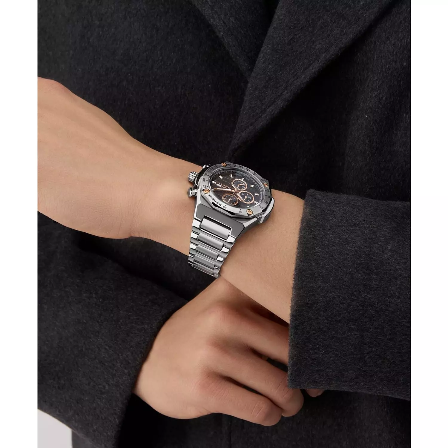 Gc Idol Sport Chrono Metal Men Watch Silver Stainless Steel Bracelet 8