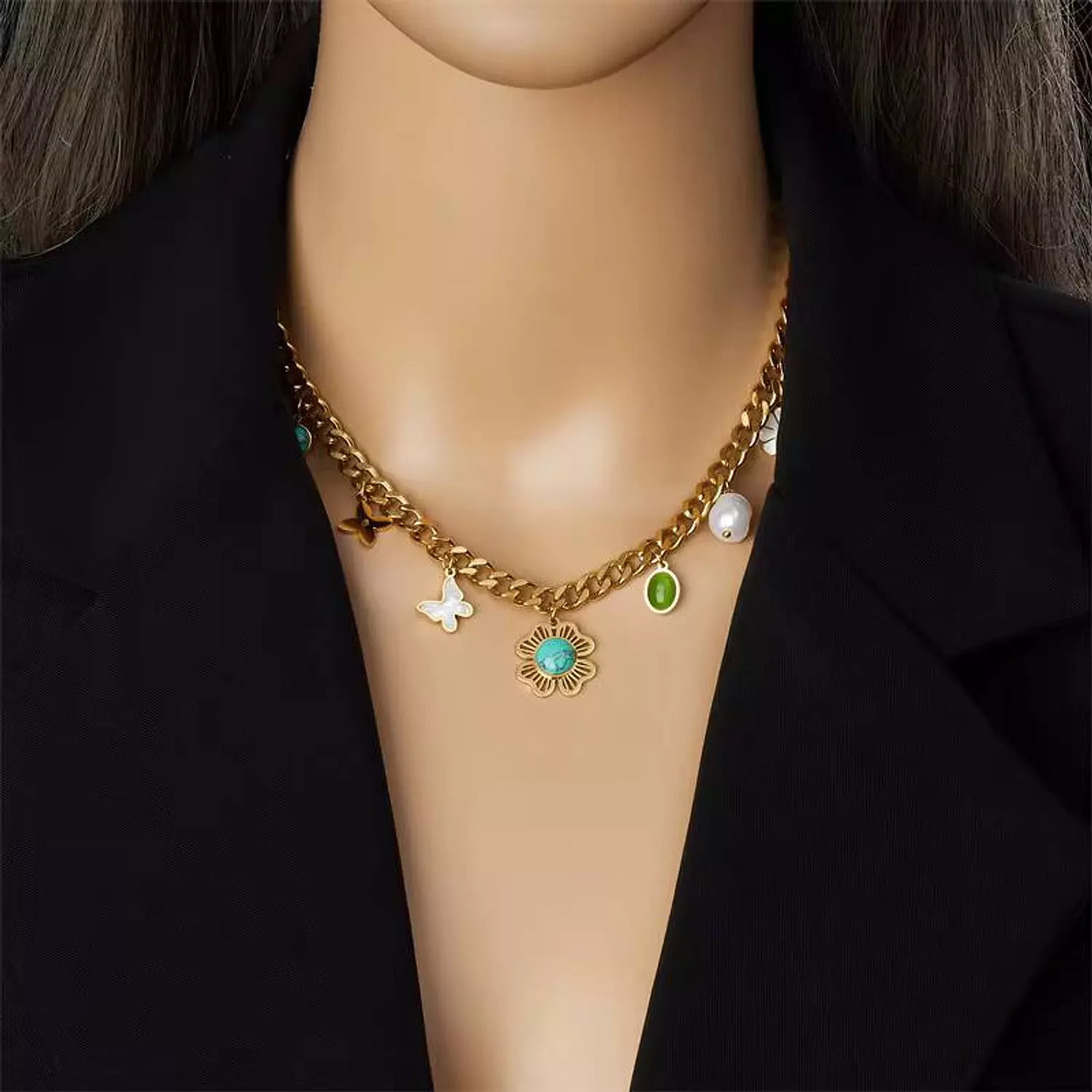 Flower Wide Necklace image