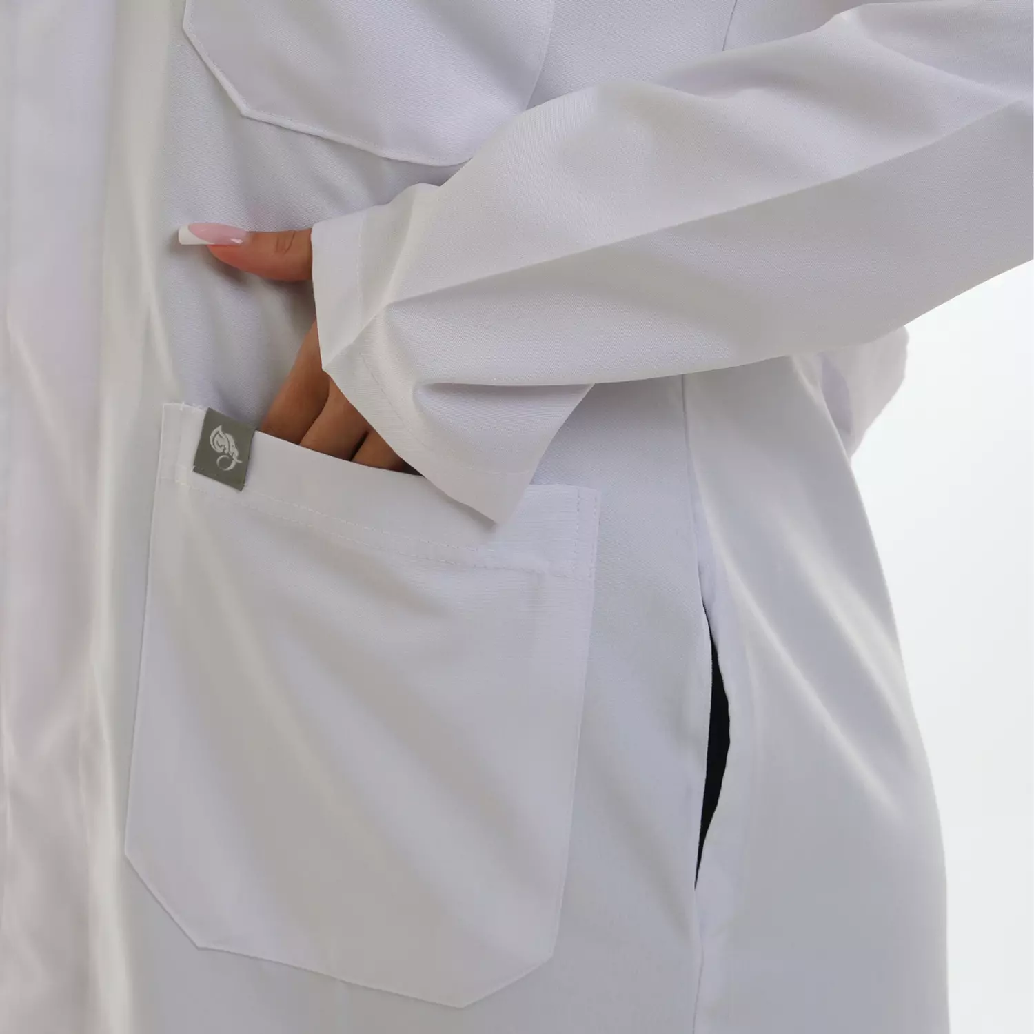 White Prime Lab Coat Long 9