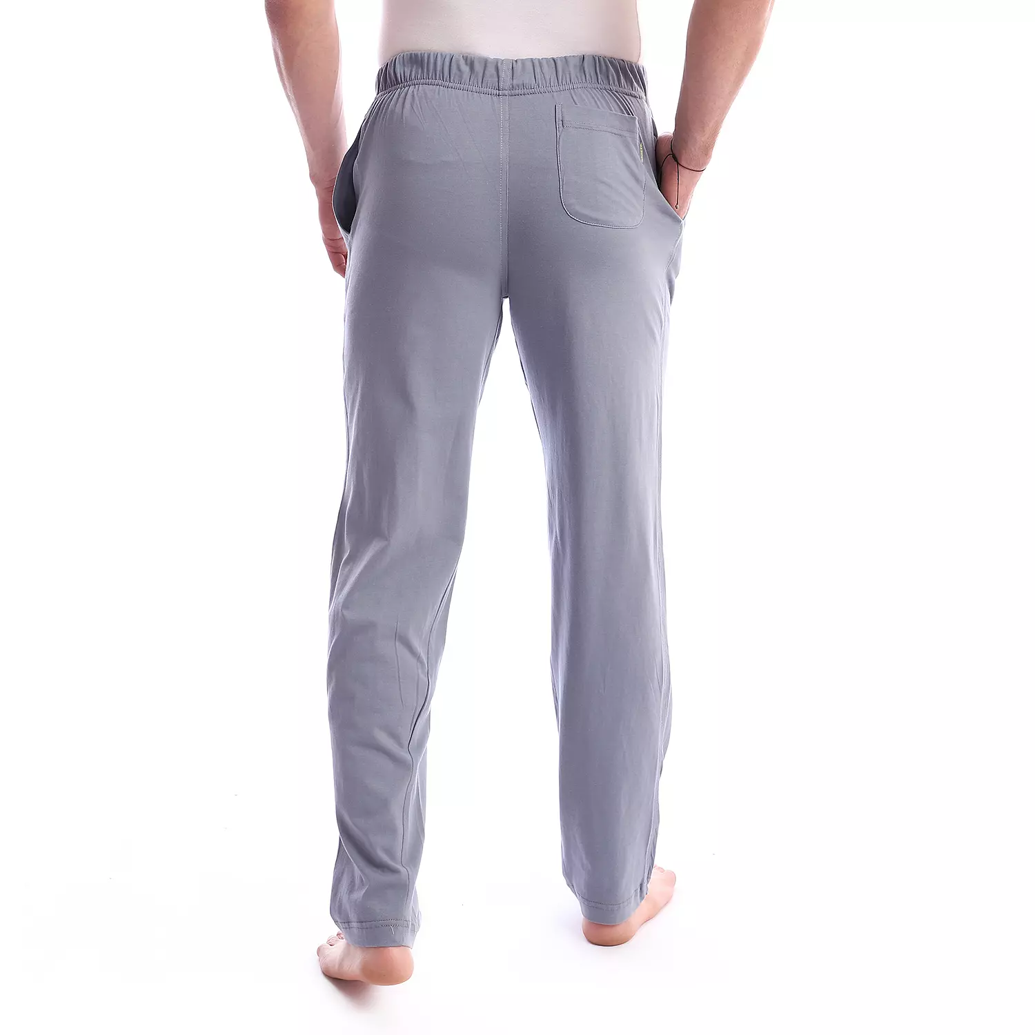 Cotton Plain Pajama Pants - 4040 - Light Grey 2
