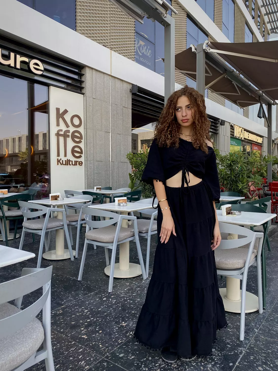 Linen Summer Off-shoulder Set image