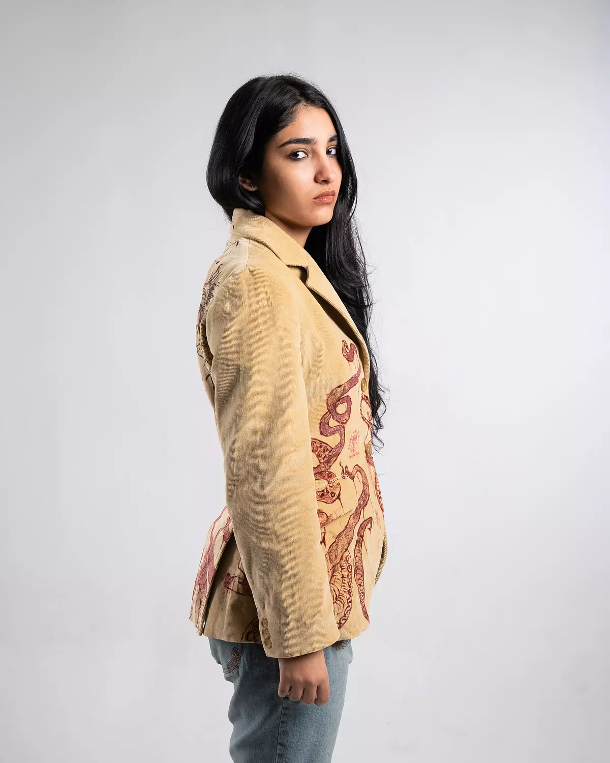 “Treasure map “ 1of1 hand-painted blazer  7