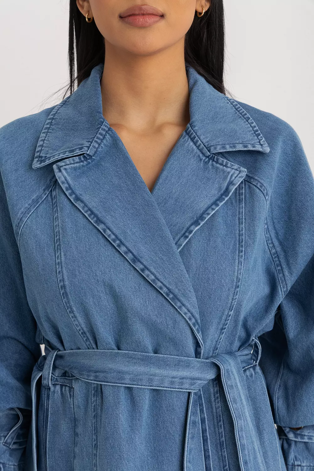 The Sophia Denim Trench Coat 17