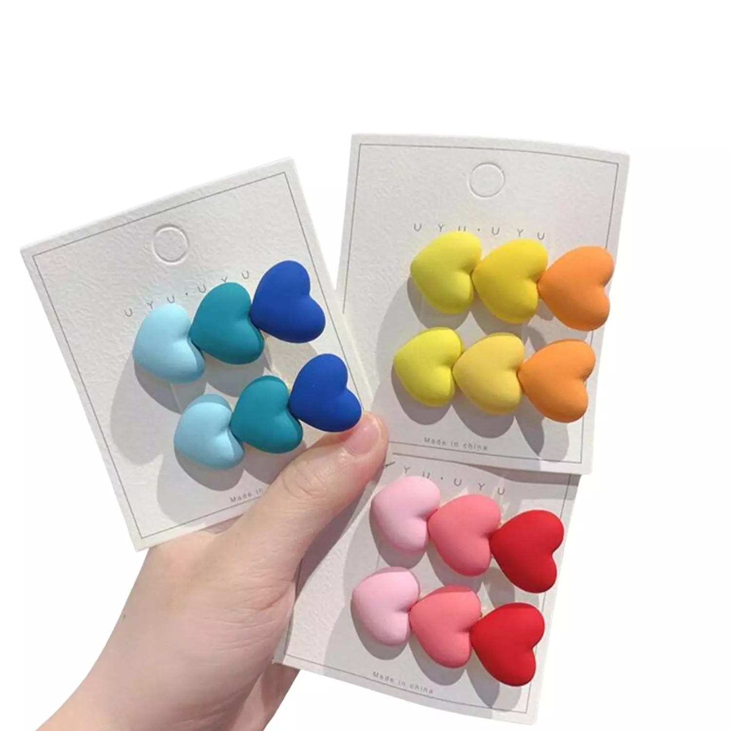 Triple Heart 2 Pc Hair Pin Set image