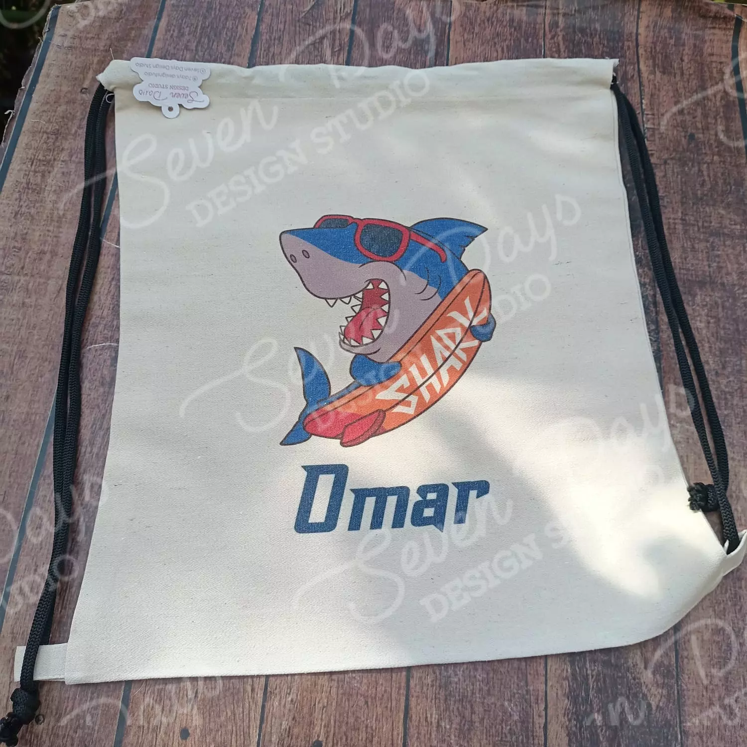 Shark Drawstring Bag 1