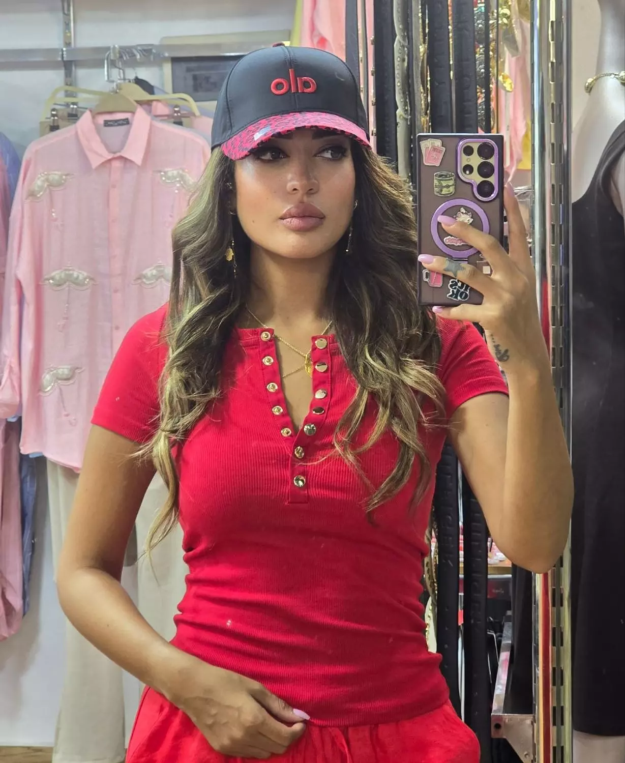 Red leopard Alo cap 🐆 hover image