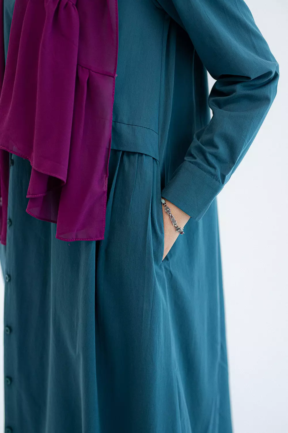 Teal Abaya Dress 2