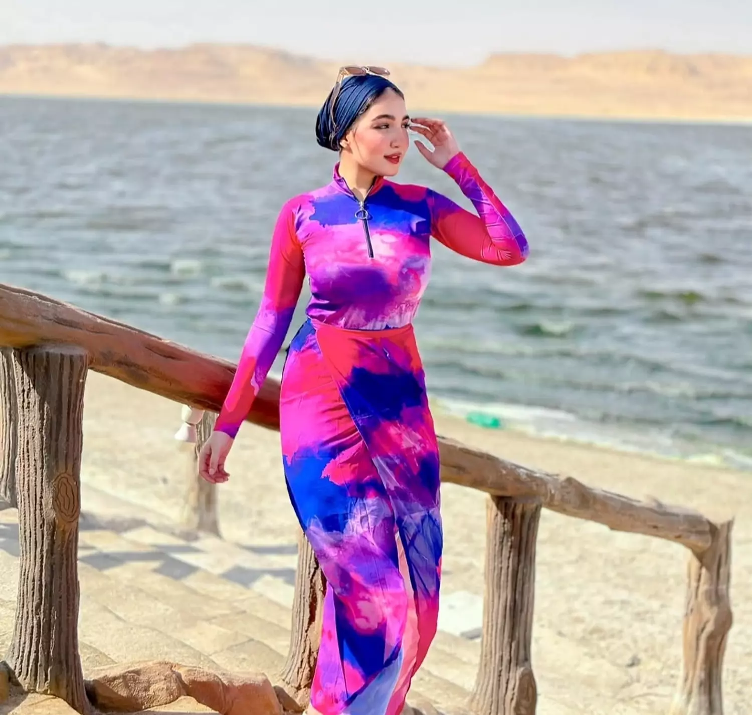 Lilac pink Burkini 🩷💙 8