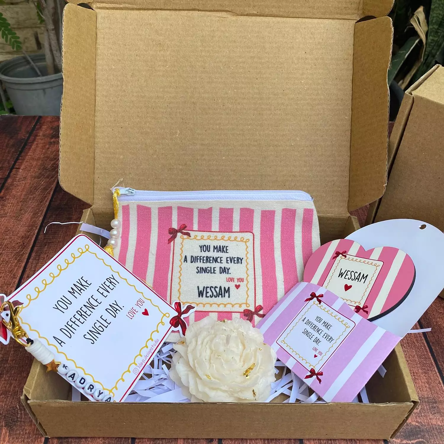 Pink Stripes Box    1