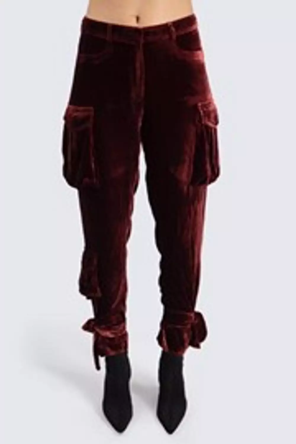 Burgundy cargo pants image