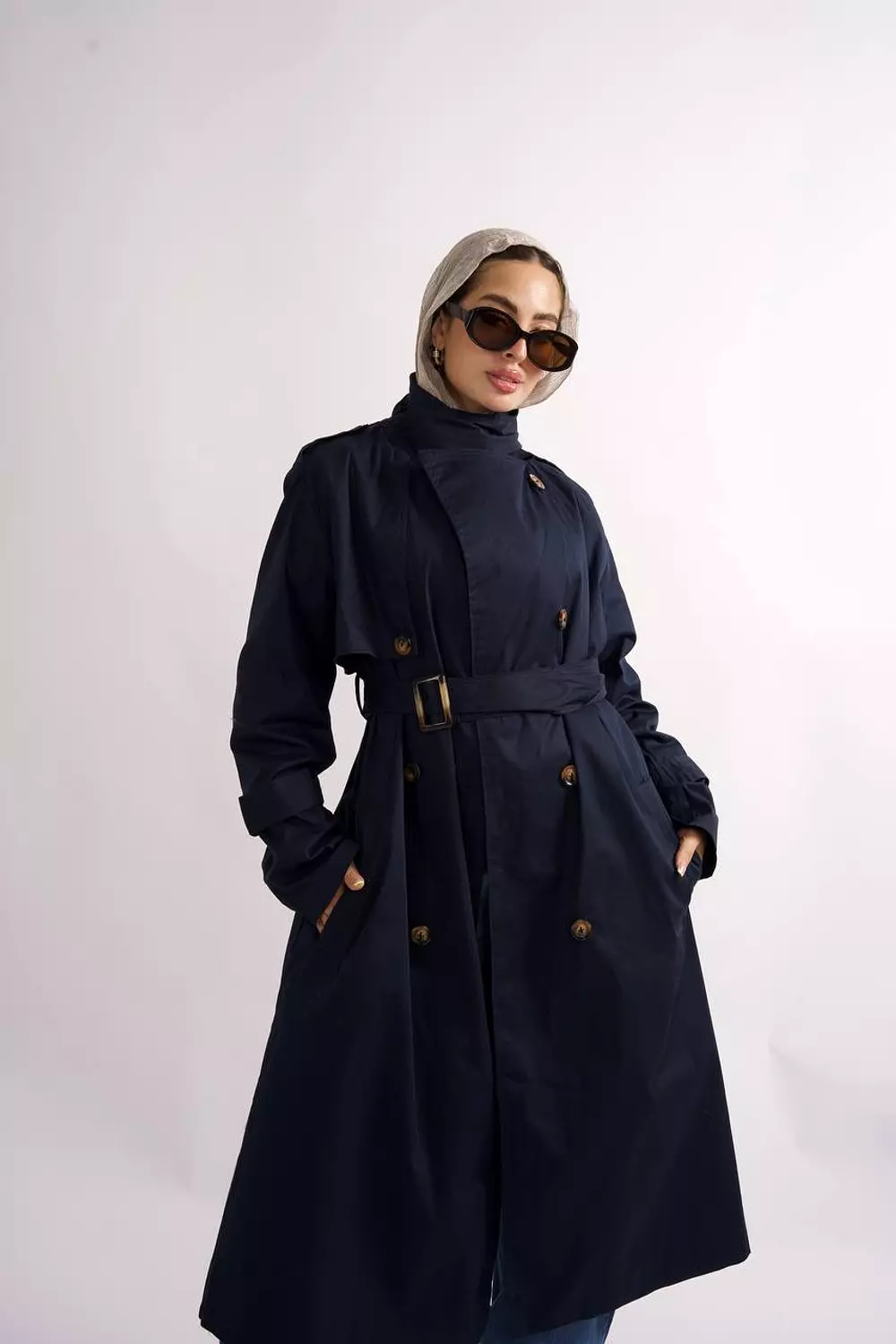 Collar Trench Coat hover image