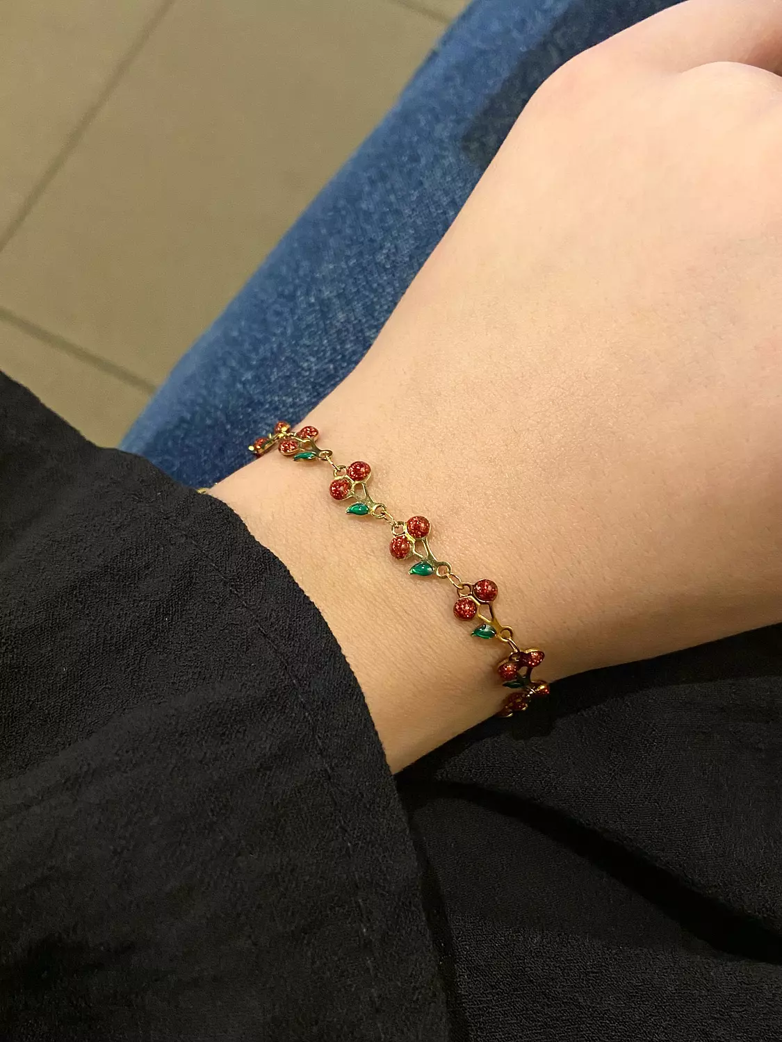 Cherry stainless steel bracelet 🍒 2