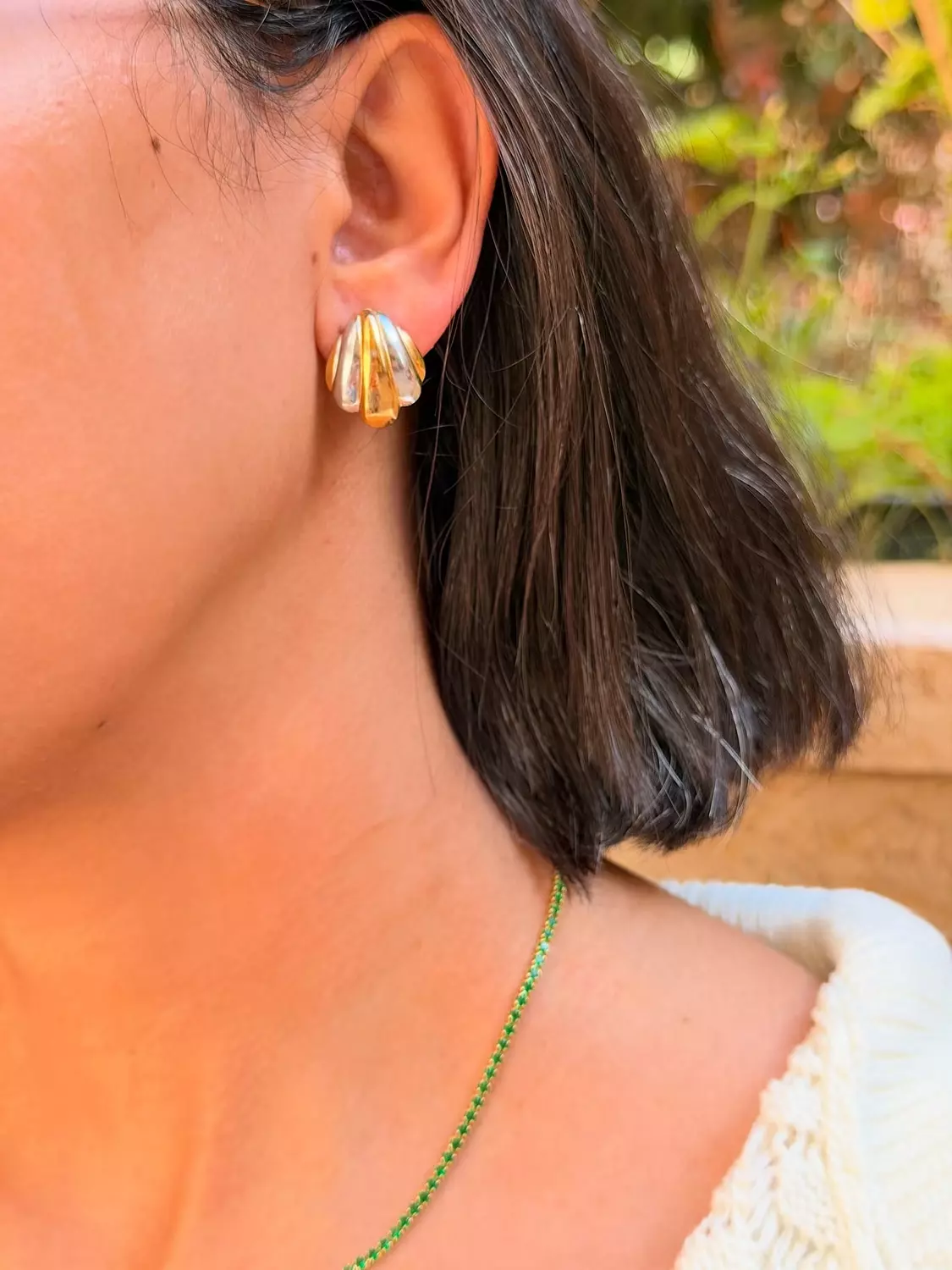 Shiny Seashelly earrings  image